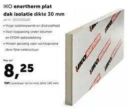 Bouwcenter IKO enertherm plat dak isolatie aanbieding