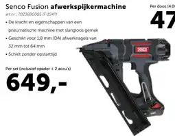 Bouwcenter Senco Fusion afwerkspijkermachine aanbieding