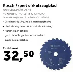 Bouwcenter Bosch Expert cirkelzaagblad aanbieding