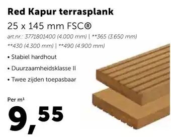 Bouwcenter Red Kapur terrasplank aanbieding