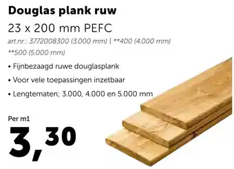 Bouwcenter Douglas plank ruw PEFC aanbieding