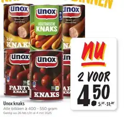 Jumbo Unox knaks aanbieding