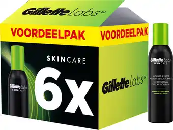 Bol.com GilletteLabs Snel Afspoelbare Lichtgewicht Scheerschuim - Voor Mannen - Voordeelverpakking 6 x 240ml aanbieding