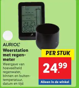 Lidl Weerstation met regen meter aanbieding