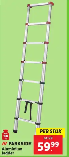 Lidl Aluminium ladder aanbieding