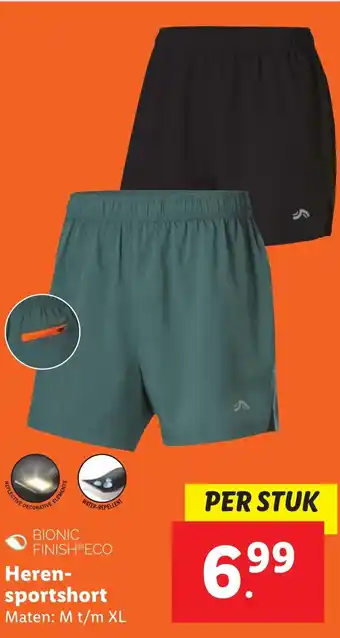 Lidl Heren sportshort aanbieding