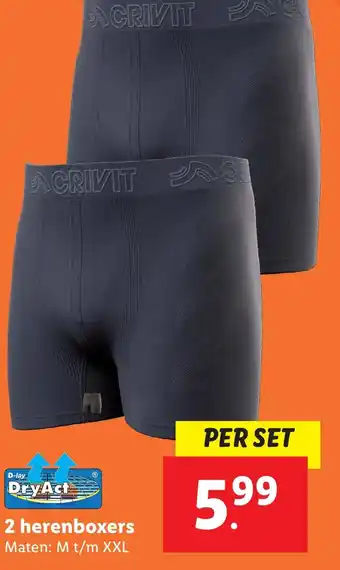 Lidl 2 herenboxers aanbieding