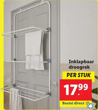 Lidl Inklapbaar droogrek aanbieding