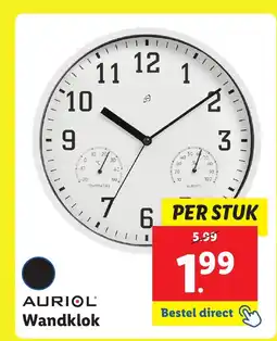 Lidl AURIOL Wandklok aanbieding