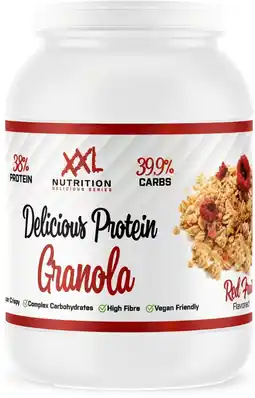 Bol.com XXL Nutrition - Delicious Protein Granola Krokante Muesli Red Fruit - 450 gram aanbieding