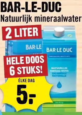 Dirck 3 BAR-LE-DUC Natuurlijk mineraalwater aanbieding