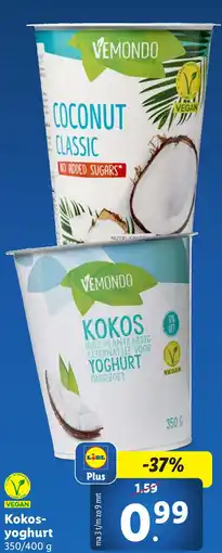 Lidl Kokos yoghurt aanbieding