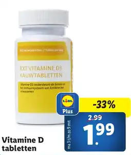 Lidl Vitamine D tabletten aanbieding