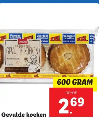 Lidl Gevulde koeken aanbieding