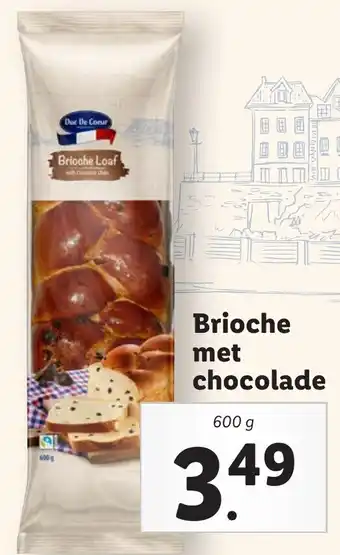 Lidl Brioche met chocolade aanbieding