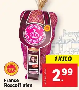 Lidl Franse Roscoff uien aanbieding