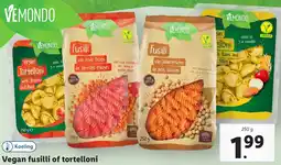 Lidl Vegan fusilli of tortelloni aanbieding