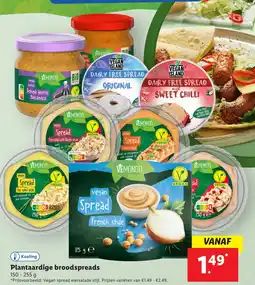 Lidl Plantaardige broodspreads aanbieding