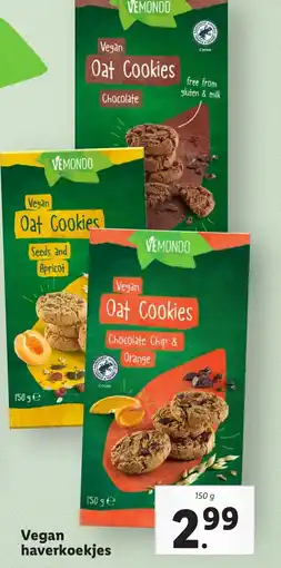 Lidl Vegan haverkoekjes aanbieding