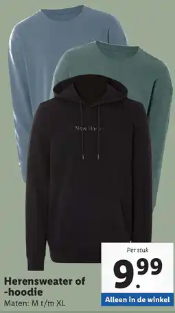 Lidl Herensweater of hoodie aanbieding