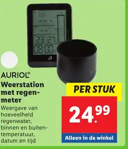 Lidl Weerstation met regen meter aanbieding