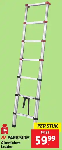 Lidl Aluminium ladder aanbieding