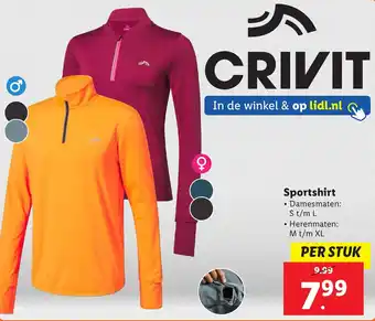 Lidl Sportshirt aanbieding