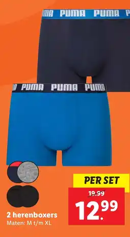 Lidl 2 herenboxers aanbieding