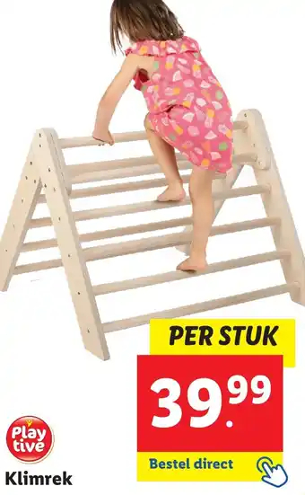 Lidl Klimrek aanbieding