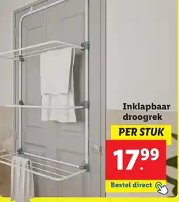 Lidl Inklapbaar droogrek aanbieding