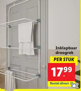 Lidl Inklapbaar droogrek aanbieding