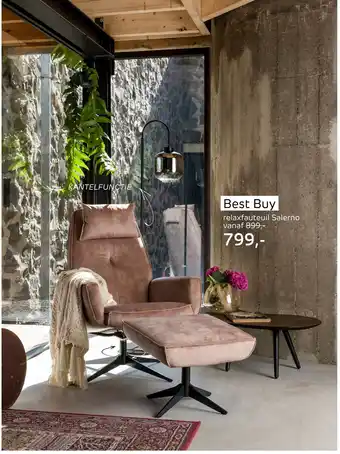 Henders & Hazel relaxfauteuil Salerno aanbieding