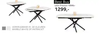 Henders & Hazel tafel Preston aanbieding