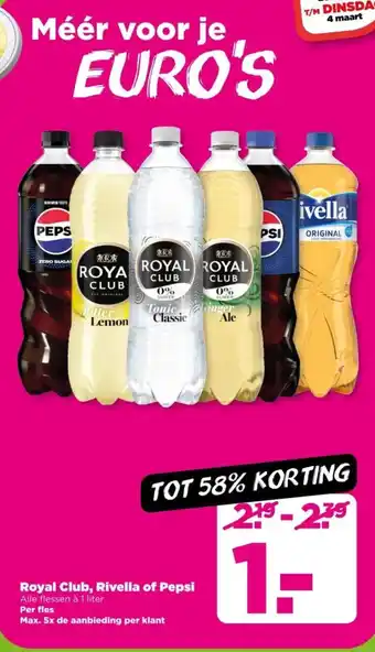 PLUS Royal Club, Rivella of Pepsi aanbieding