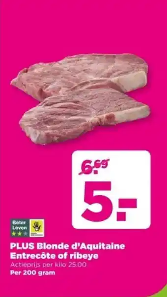 PLUS PLUS Blonde d' Entrecôte of ribeye Aquitaine aanbieding