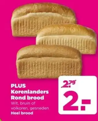 PLUS PLUS Korenlanders Rond brood aanbieding