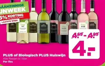 PLUS PLUS of Biologisch PLUS Huiswijn aanbieding