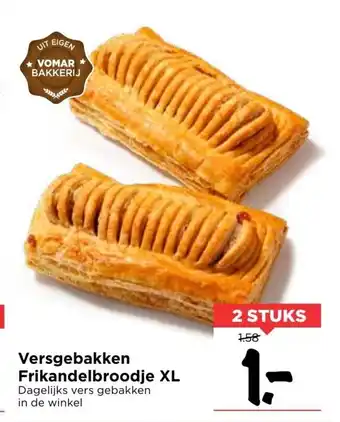 Vomar Voordeelmarkt Frikandelbroodjes 2st aanbieding