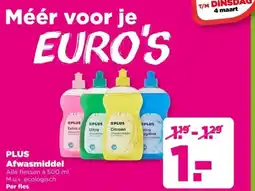 PLUS PLUS Afwasmiddel aanbieding