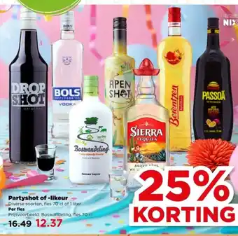 PLUS Partyshot of -likeur aanbieding