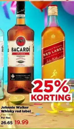 PLUS Johnnie Walker Whisky red label aanbieding