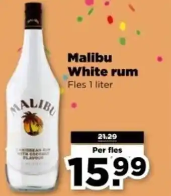 PLUS Malibu White rum aanbieding