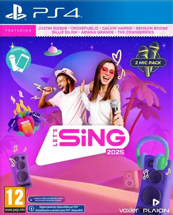 Amazon Let's Sing 2025 + 2 Microphones - International Edition - PlayStation 4 aanbieding