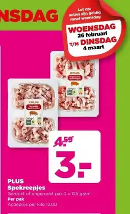 PLUS PLUS Spekreepjes aanbieding