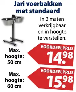 Huisdier Voordeelshop Jari voerbakken met standaard aanbieding