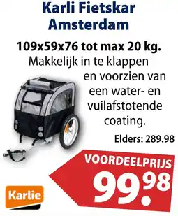 Huisdier Voordeelshop Karli Fietskar Amsterdam aanbieding