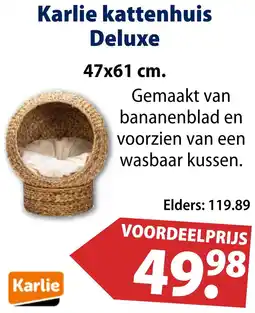 Huisdier Voordeelshop Karlie kattenhuis Deluxe aanbieding