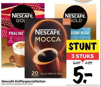 Vomar Voordeelmarkt Nescafe Koffiespecialiteiten 3*8-25 stuks aanbieding