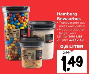 Vomar Voordeelmarkt Hamburg Bewaarbus 0.6L aanbieding