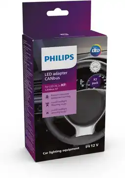 Amazon Philips CANbus adapter LED (H7), 3-in-1 oplossing, set van 2 aanbieding